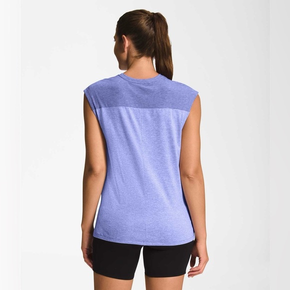 The‎ North Face Dawndream Muscle Tee Deep Periwinkle Heather Size Small - Picture 3 of 10